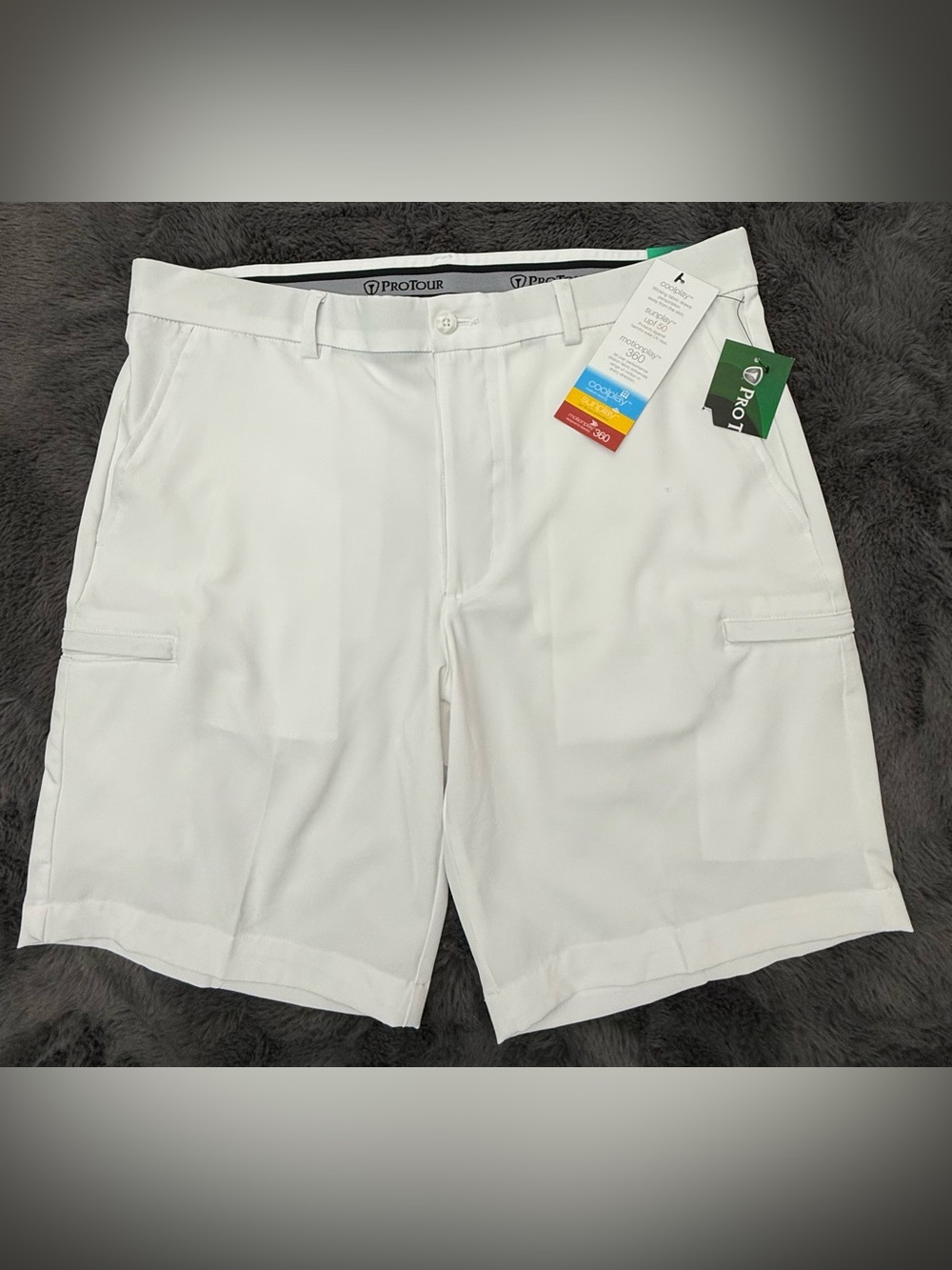 NWT Pro Tour Golf 50 UPF Performance Shorts Cool Play Stretch Size 36